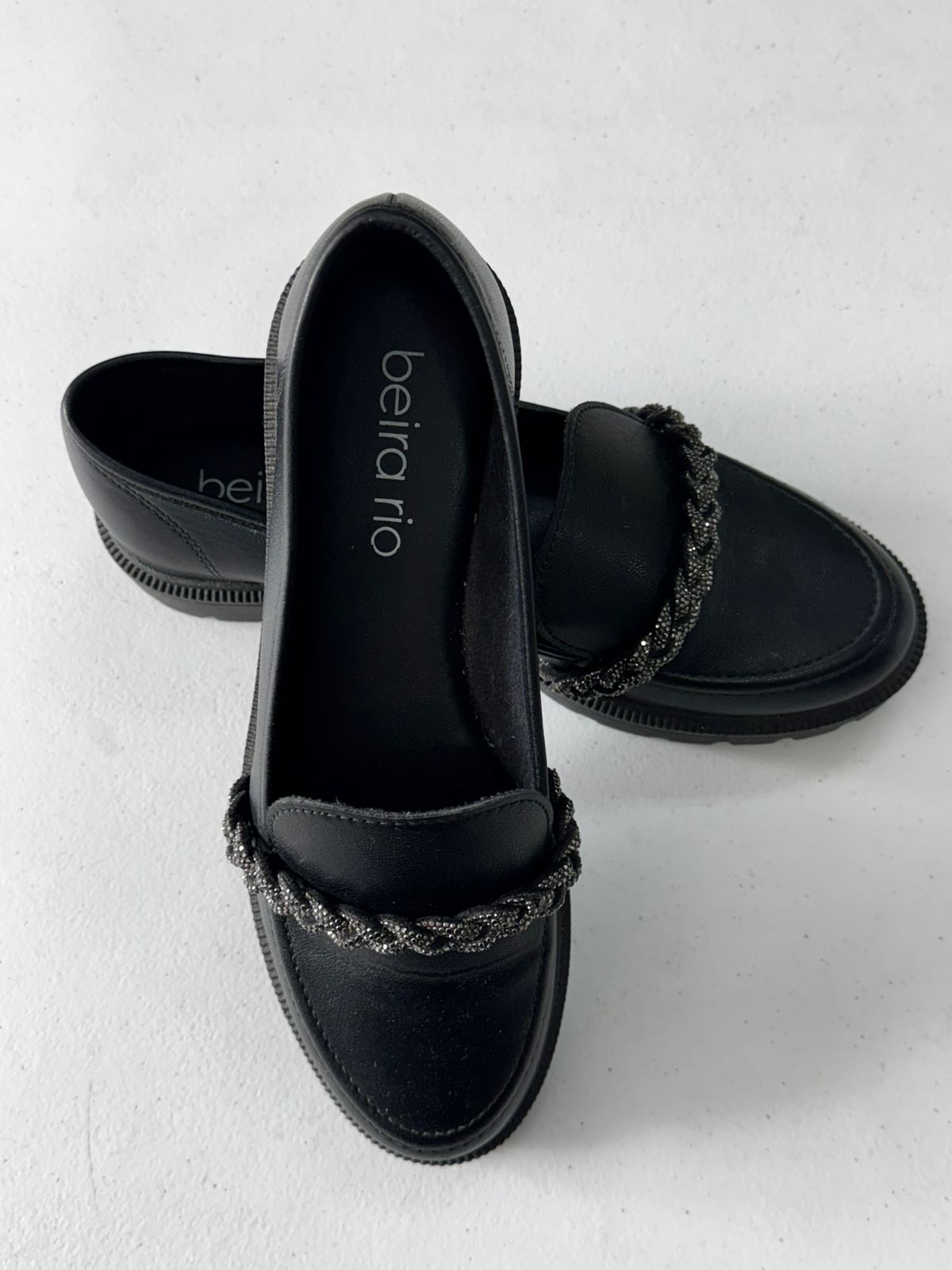 SAPATO PRETO BEIRA RIO. TAM 36