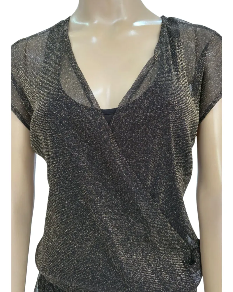 Vestido Festa ou Casual Chique Preto forrado (TAM G)